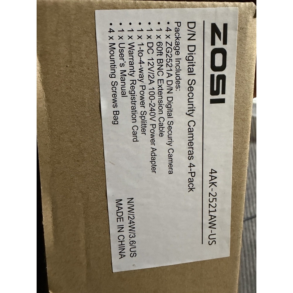 zosi night/day video servillance systme read